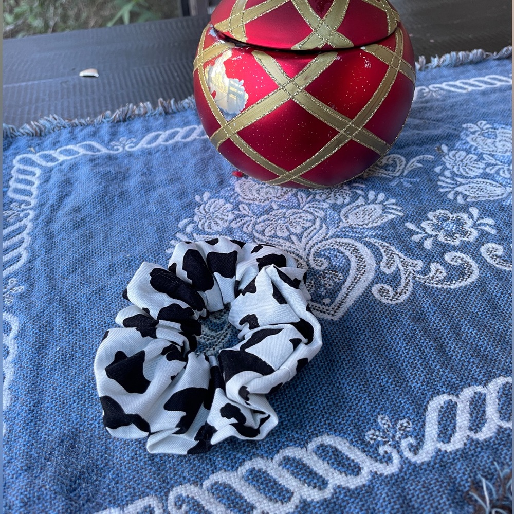 Cow Scrunchies